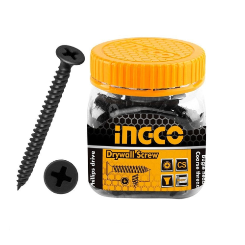 TORNILLO AUTORROSCANTE INGCO DRYWALL NEGRO ST3.5X25MM CABEZA TROMPETA PH2 250 PCS
