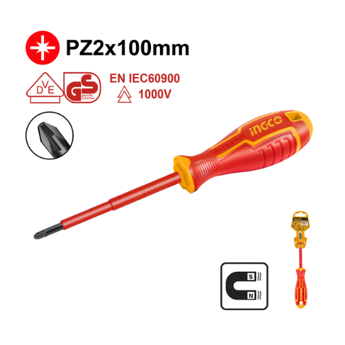 DESTORNILLADOR C/AISLAMIENTO POZIDRIV PZ2*100 Cr-V