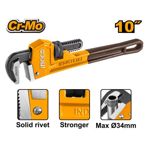 LLAVE STILSON INGCO 10" Cr-Mo INDUSTRIAL