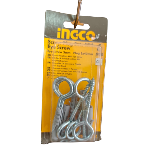 GANCHO CERRADO Y TARUGO 5mm/8*40mm set/6pcs