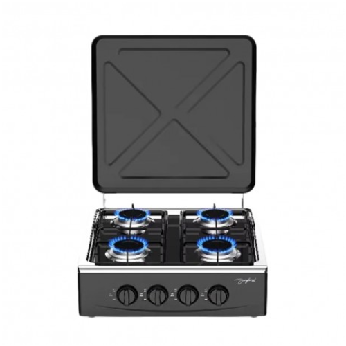 COCINA A GAS 4 HORNALLAS NEGRO MARYLAND
