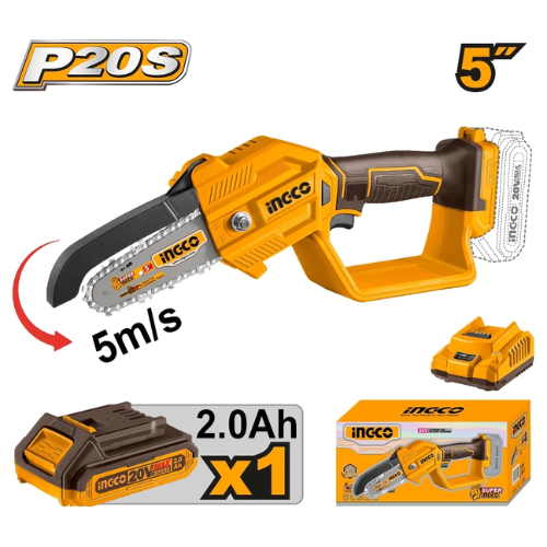 INGCO MOTOSIERRA 5" 20V P20S 5m/s