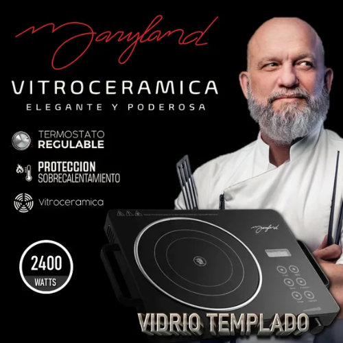 MARYLAND INFRARROJA VITROCERÁMICA 2400W NEGRO