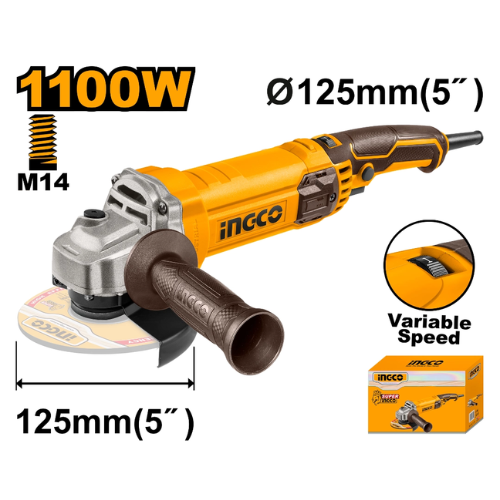 AMOLADORA ANGULAR 1100W 220-240V ~ 50 / 60HZ
