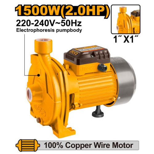 BOMBA DE AGUA CENTRIFUGA 1500W/2HP 8/45M 220V/50HZ