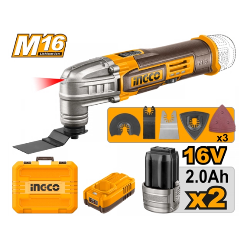 MULTIHERRAMIENTA OSCILANTE INALÁMBRICA INGCO 16V