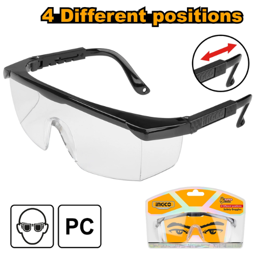 LENTES DE SEGURIDAD PC/EU/EN166 4P AJUSTABLE