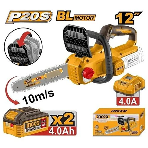 MOTOSIERRA INALÁMBRICA INGCO 20V 12" P20S