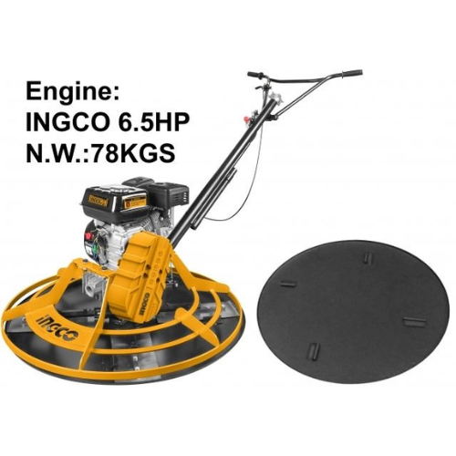 ALLANADORA HORMIGÓN INGCO 6.5HP 78kg + DISCO 900mm