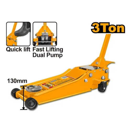 GATO HIDRÁULICO CARRITO INGCO 3 TON DOBLE BOMBA