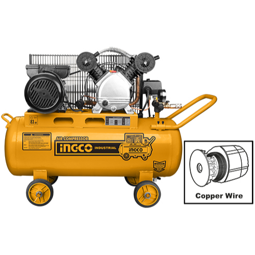 COMPRESOR INGCO 100LT 220V/50hz INDUSTRIAL
