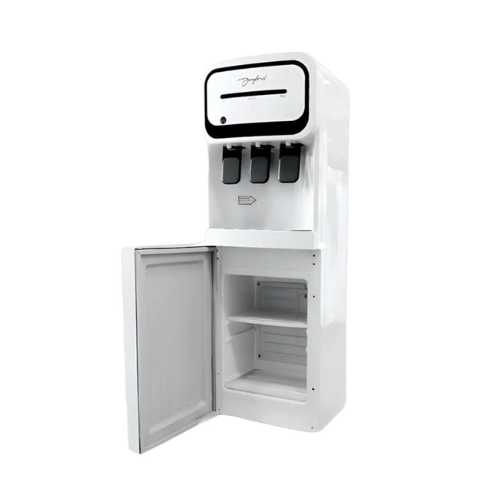 BEBEDERO DE PIE CON DISPENSADOR BLANCO