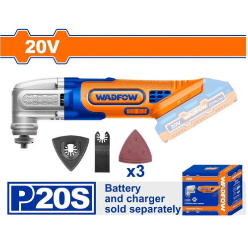 MULTIHERRAMIENTA OSCILANTE INALÁMBRICA WADFOW 20V P20S BL SIN BATERÍA