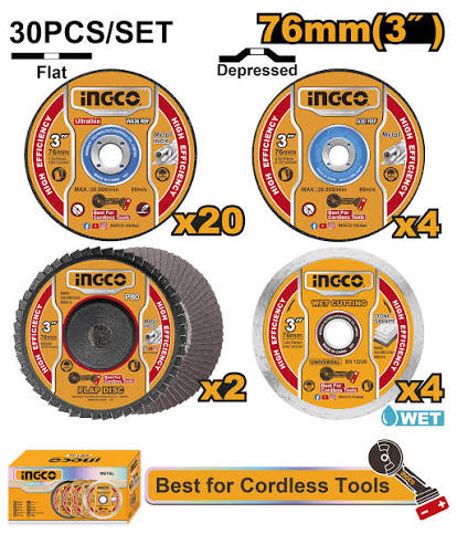 DISCO DE 76MM 3" SET X30