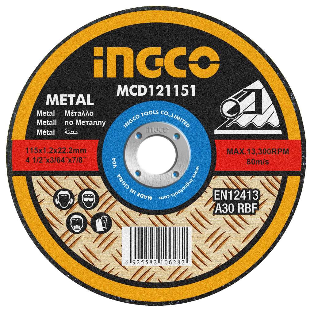 Disco de corte 115*1,2*22,2mm metal