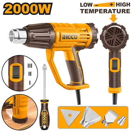 PISTOLA DE CALOR 2000W 220 V~50/60HZ