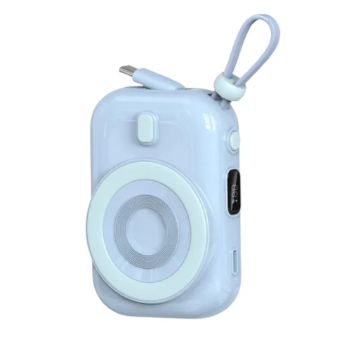 CARGADOR ECOPOWER POWER BANK MAGNÉTICO MAGSAFE 5000MAH CON CABLE LIGHTNING INTEGRADO