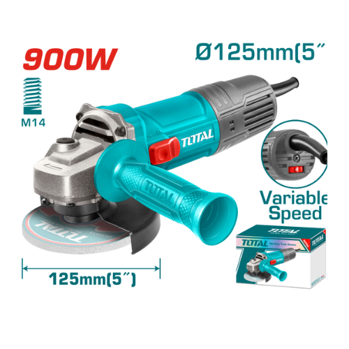 Foto adicional de Amoladora Angular / Esmeriladora TOTAL 900W 5" 125mm con Velocidad Variable