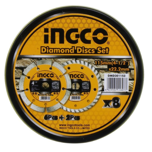 Foto adicional de DISCO DE CORTE 115(4-1/2")*22.2mm DIAMANTADO 8PCS